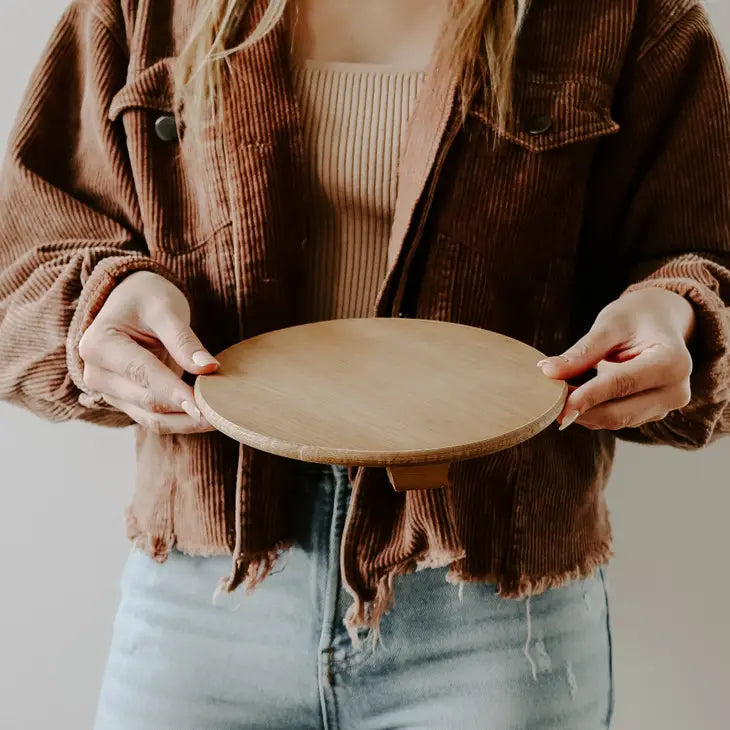 PREORDER: Wood Pedestal Stand Natural