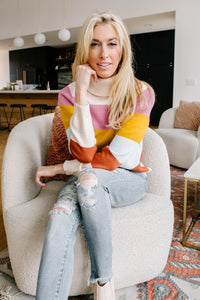 Stripes And A Turtle Neck Sweater