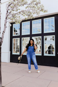 Under Siege Overalls In Medium Wash