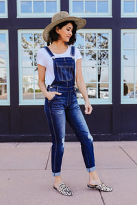 Under Siege Overalls In Dark Wash