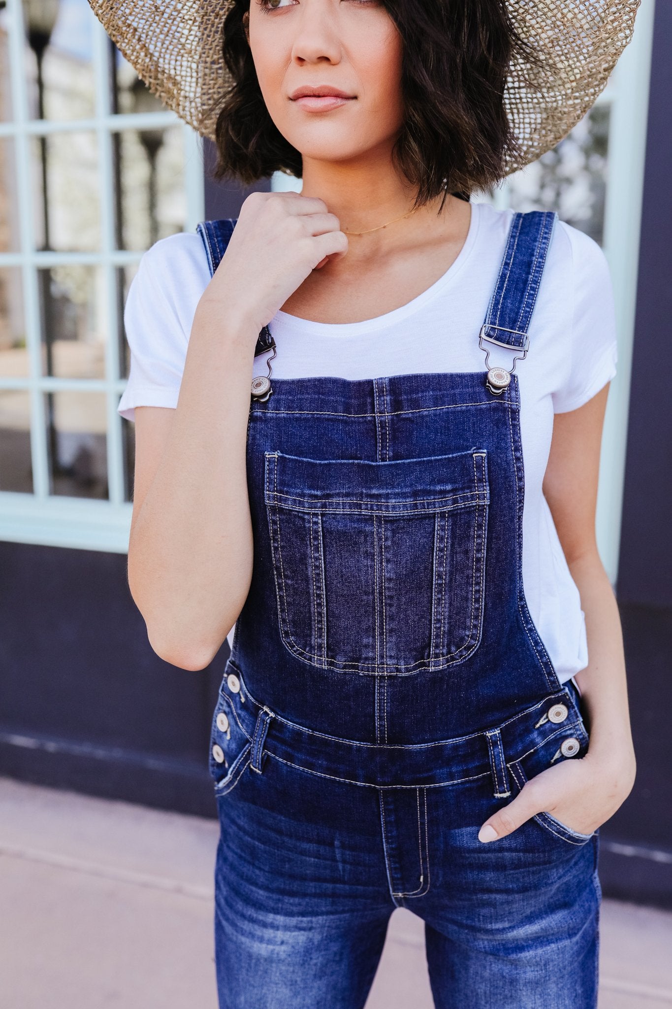 Under Siege Overalls In Dark Wash