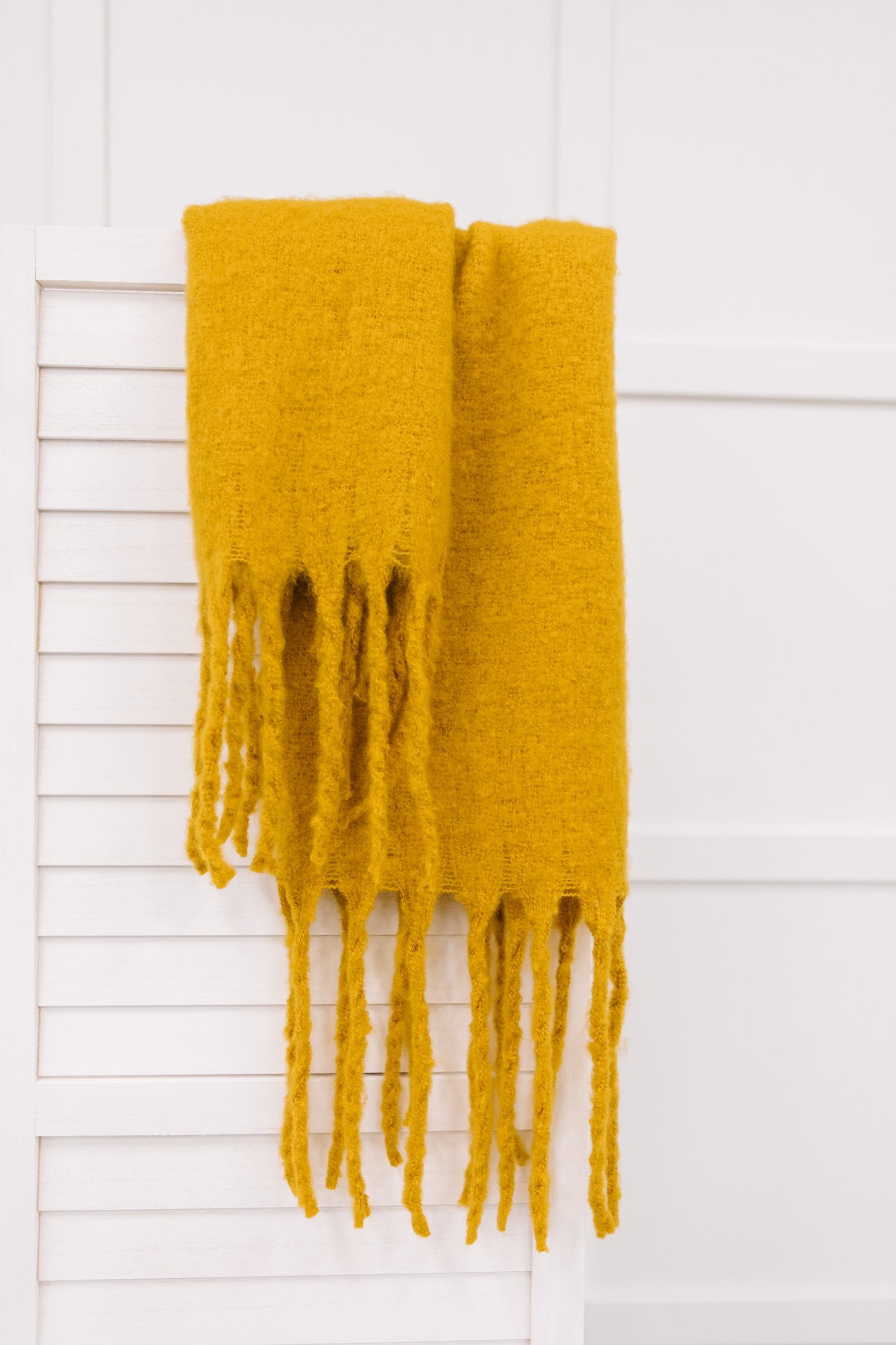 Artisan Fringe Scarf in Saffron