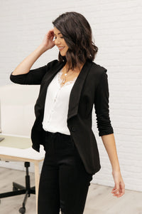 Acting Like A Lady Blazer In Black