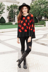 Warm Me Up Buffalo Plaid Top