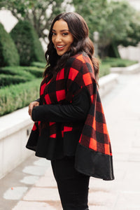 Warm Me Up Buffalo Plaid Top