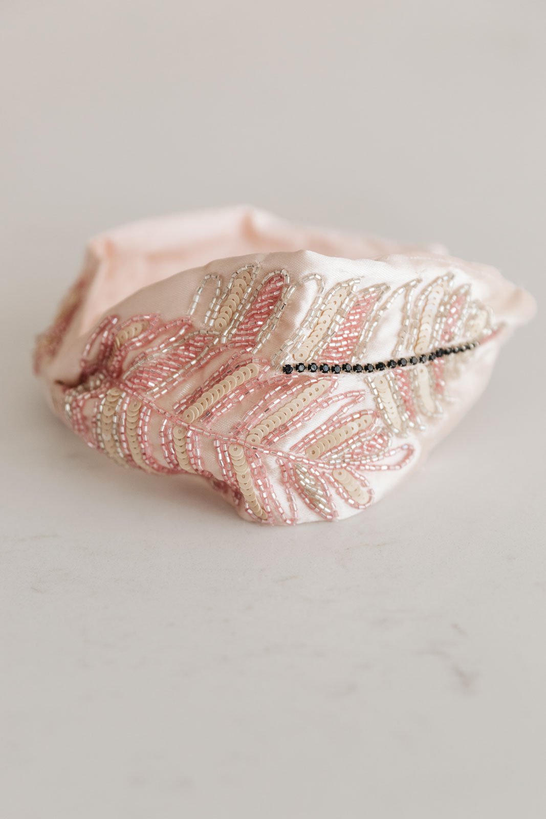 Wilhelmina Beaded Silk Headband