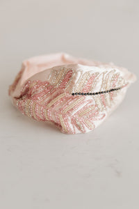 Wilhelmina Beaded Silk Headband