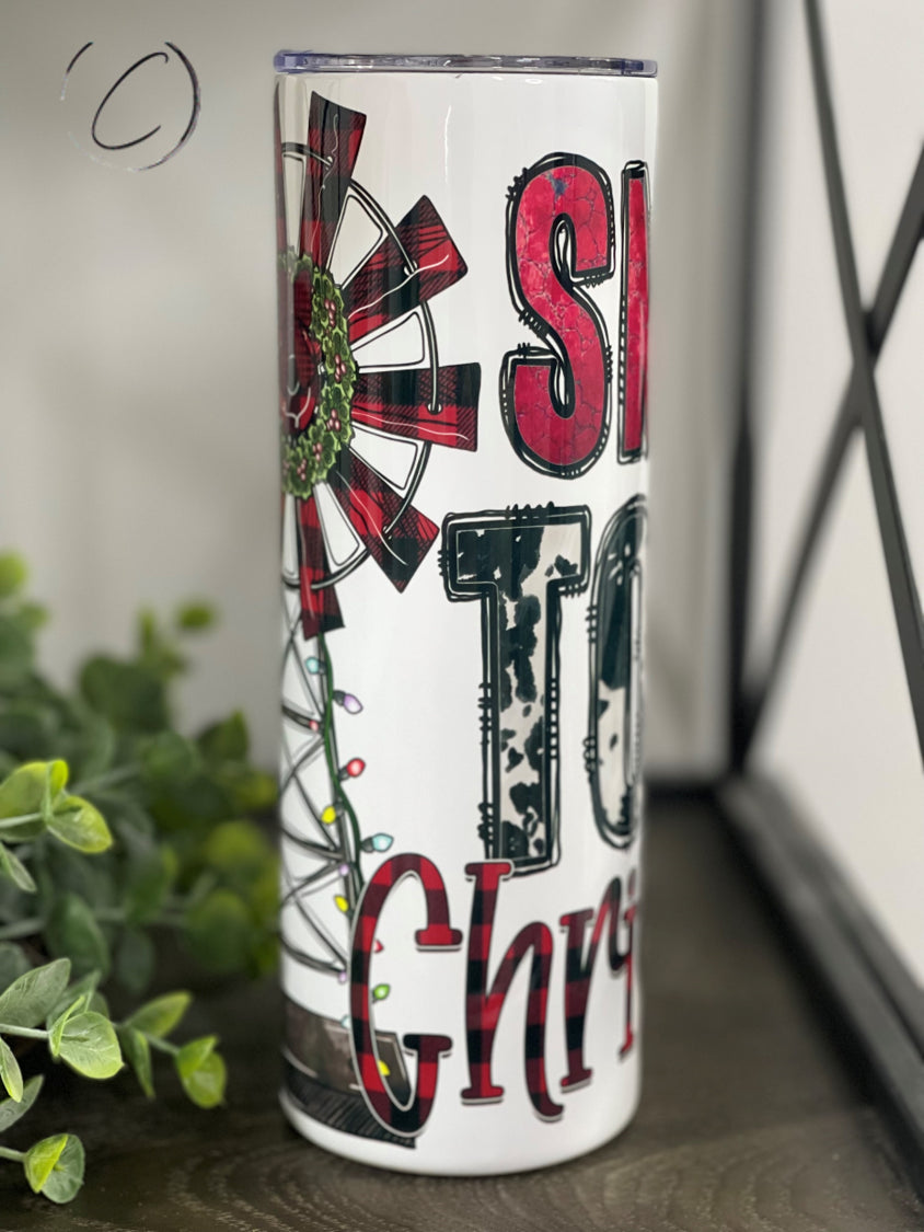 PREORDER: Small Town Christmas 20oz Skinny Tumbler