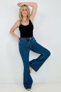 Judy Blue High Waist Cool Denim "Control Top" Flare Jeans