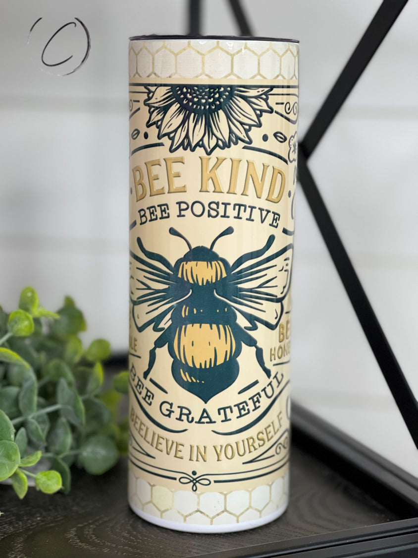 PREORDER: Bee Kind 20oz Skinny Tumbler