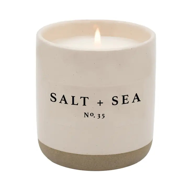 PREORDER: Cream Stoneware Soy Candles in Various Scents