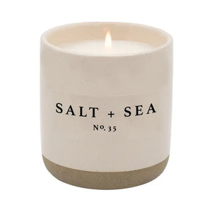 PREORDER: Cream Stoneware Soy Candles in Various Scents