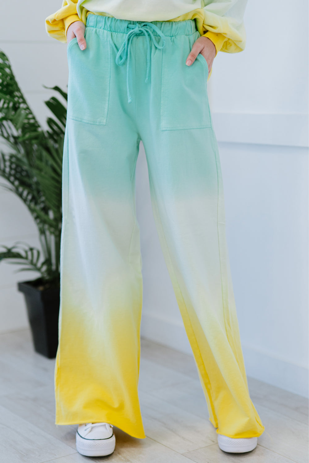 St. Thomas Ombre Wide Leg Sweat Pants