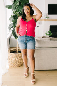 Just A Little Wild Camisole In Hot Pink