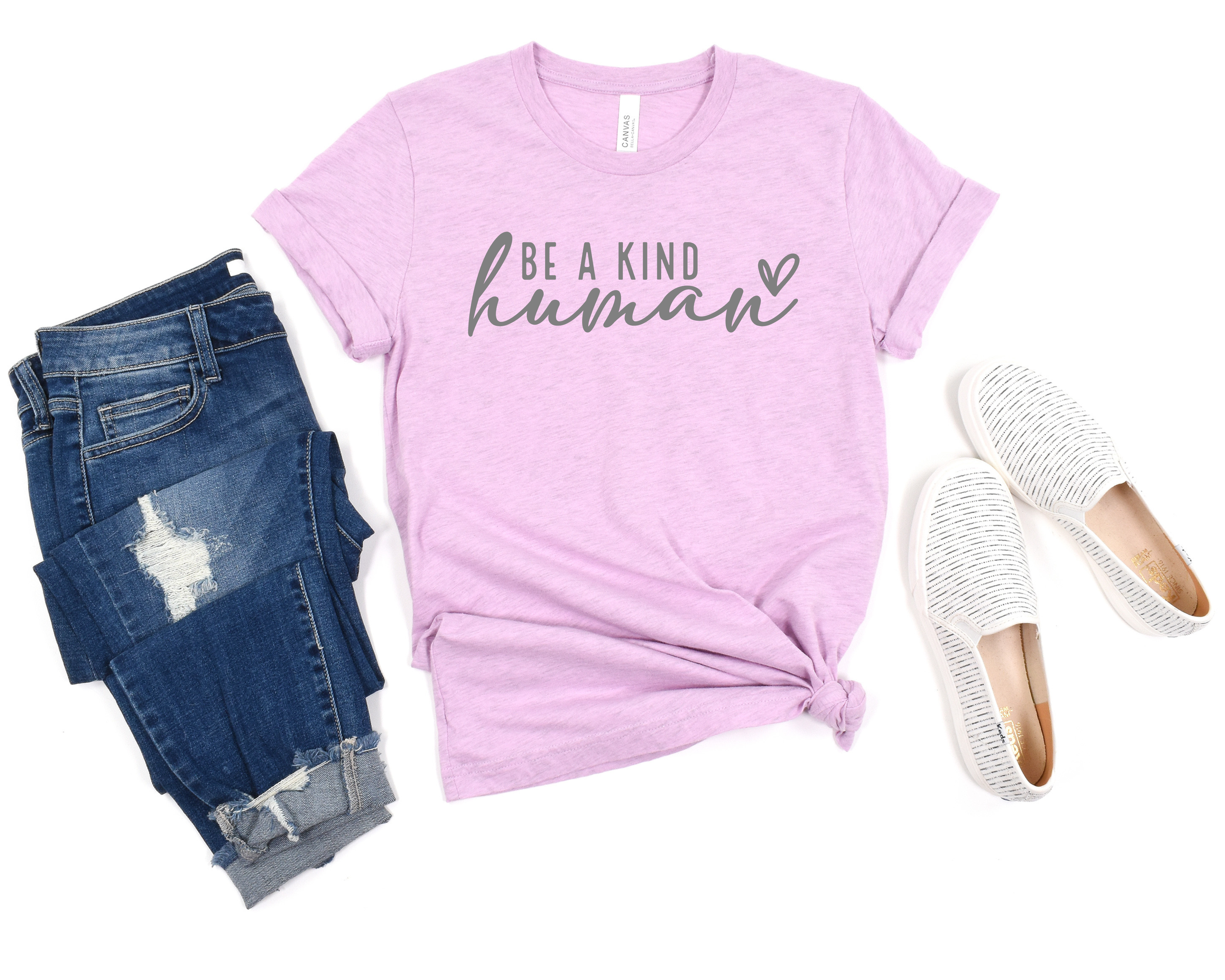 PREORDER: Be a Kind Human Graphic Shirt in Two Colors