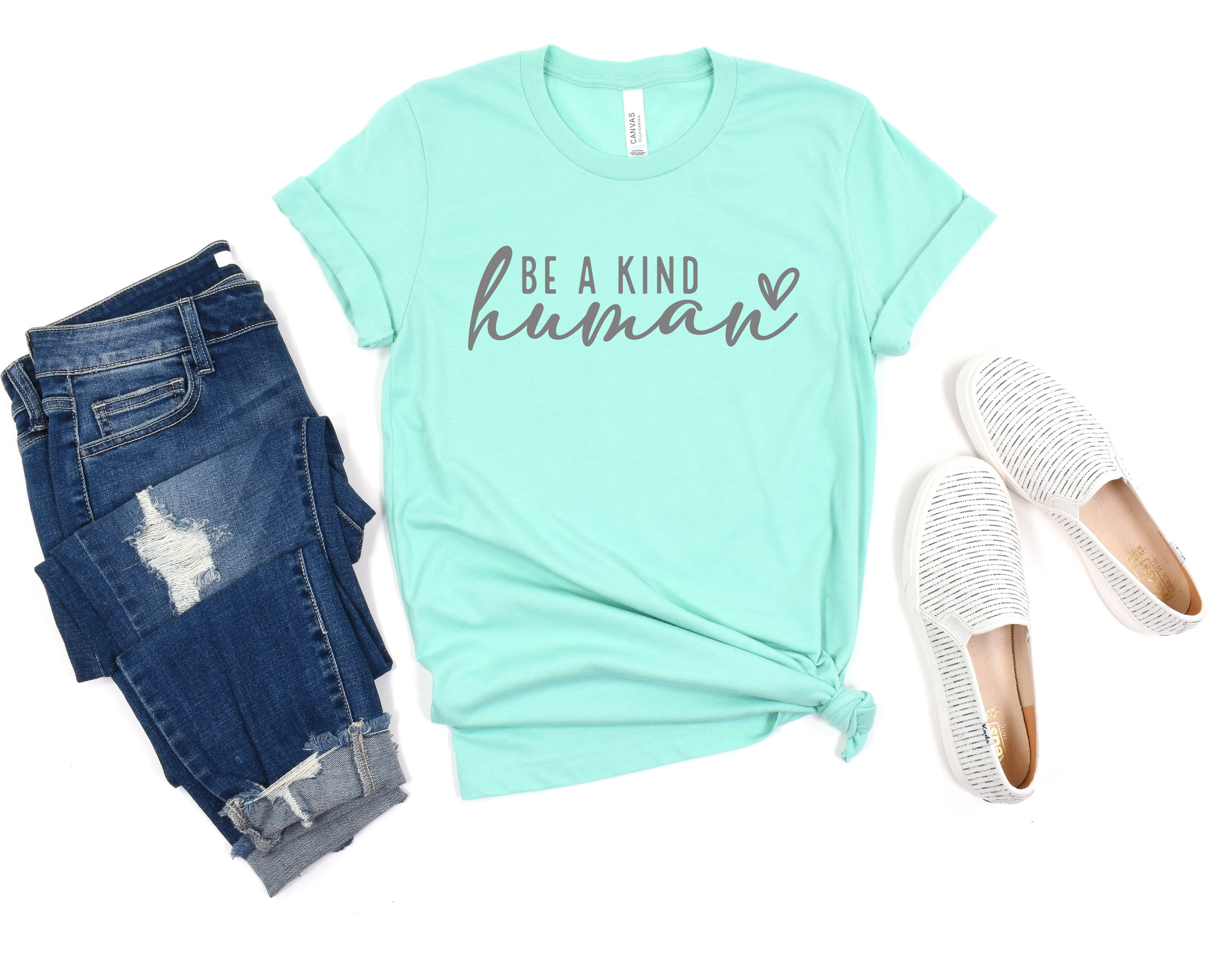 PREORDER: Be a Kind Human Graphic Shirt in Two Colors