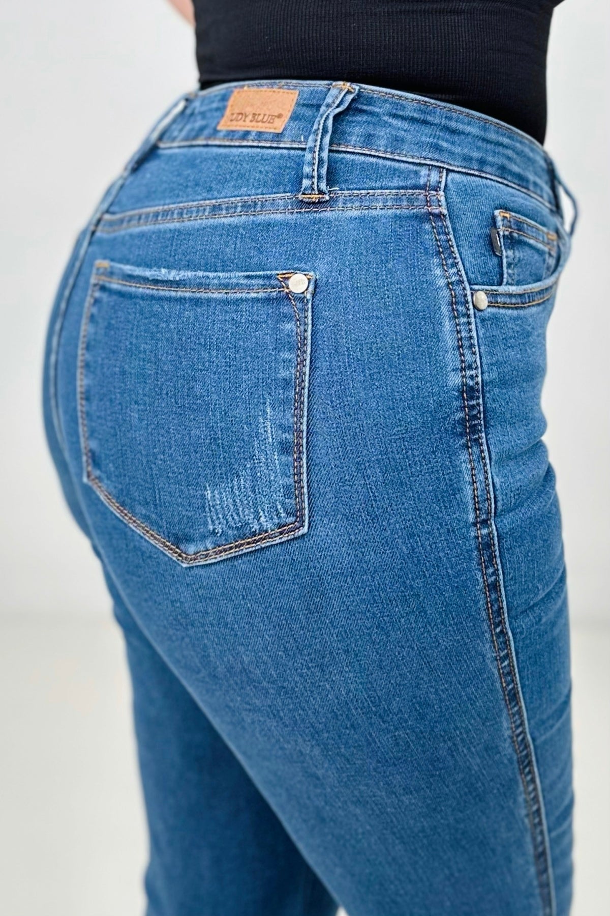 Judy Blue High Waist Cool Denim "Control Top" Flare Jeans