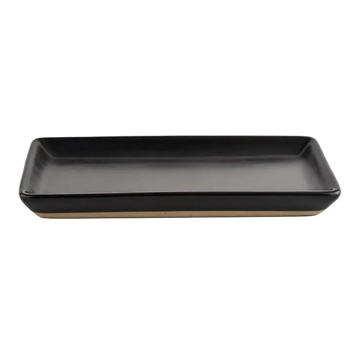 PREORDER: Stoneware Tray in Matte Black