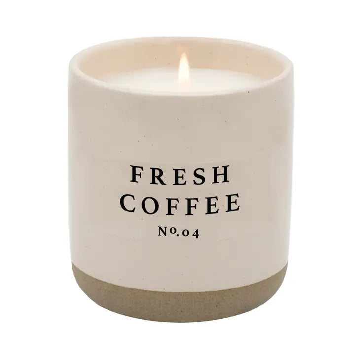 PREORDER: Cream Stoneware Soy Candles in Various Scents