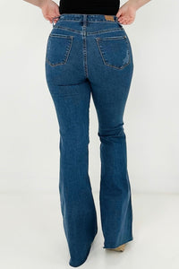 Judy Blue High Waist Cool Denim "Control Top" Flare Jeans