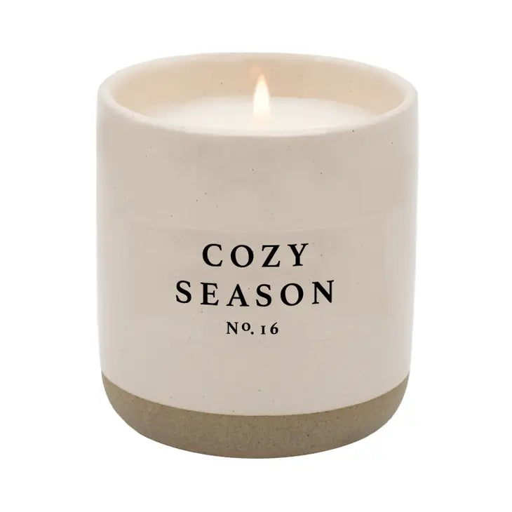 PREORDER: Cream Stoneware Soy Candles in Various Scents