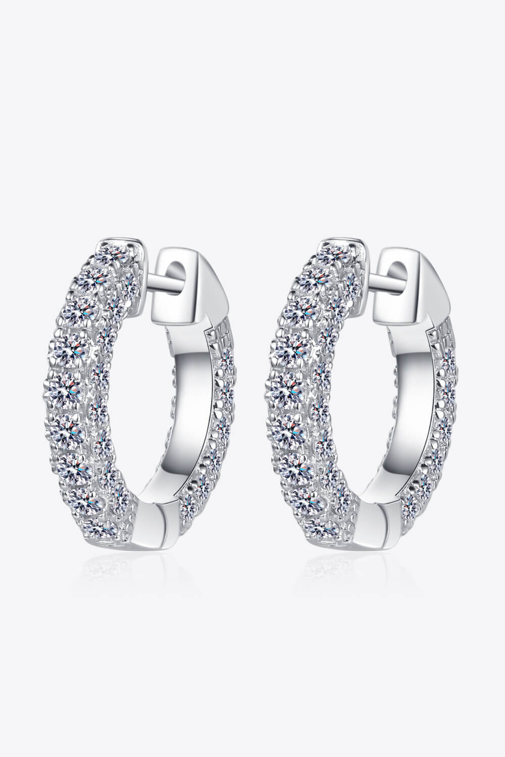 .18 Carat Moissanite Huggie Earrings