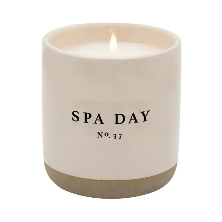 PREORDER: Cream Stoneware Soy Candles in Various Scents