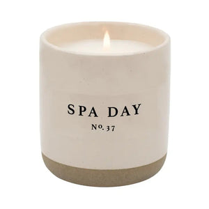 PREORDER: Cream Stoneware Soy Candles in Various Scents