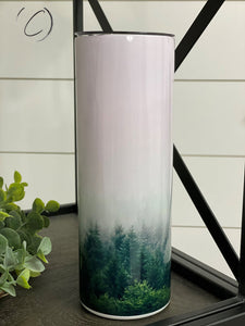 PREORDER: Forest Fog 20oz UV Orange Skinny Tumbler