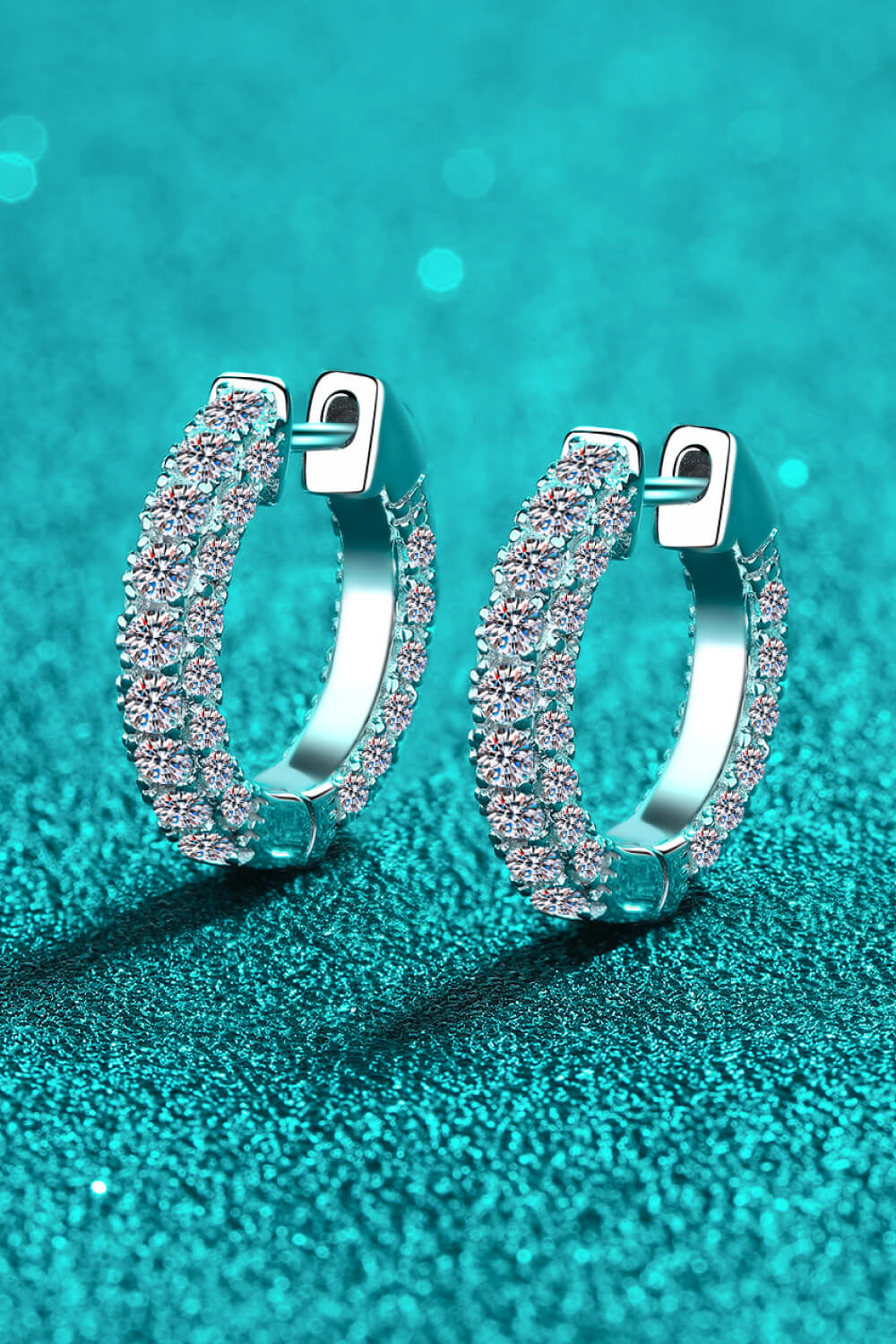 .18 Carat Moissanite Huggie Earrings