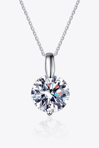 2 Carat Moissanite Solitaire Necklace