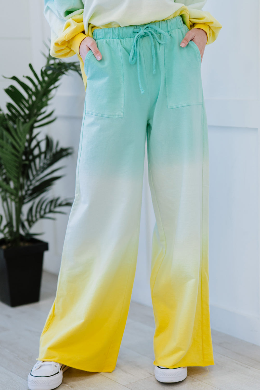 St. Thomas Ombre Wide Leg Sweat Pants