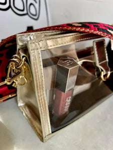 PREORDER: The Emma Gameday Metallic Clear Purse