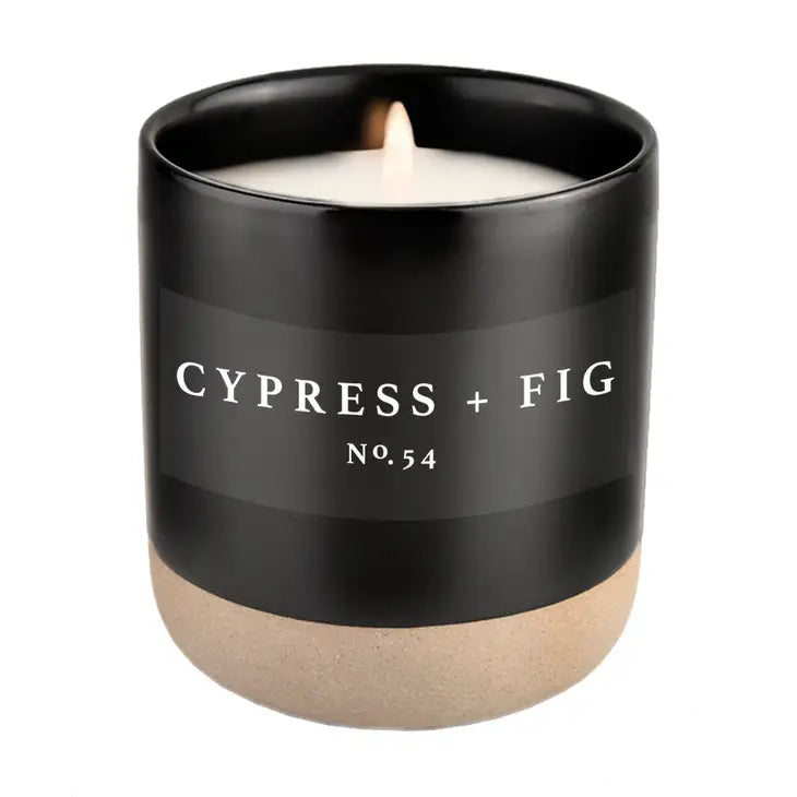 PREORDER: Black Stoneware Soy Candles in Various Scents