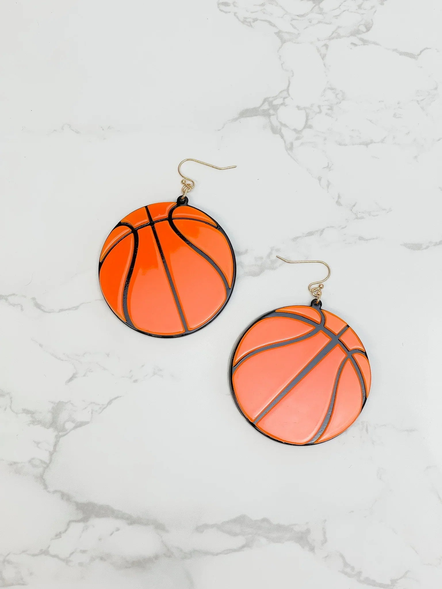 PREORDER: Acrylic Sports Dangle Earrings in Assorted Styles