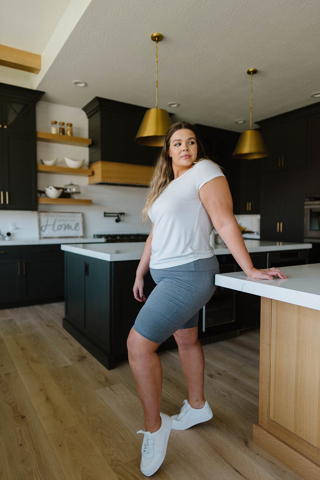 Aero Biker Shorts In Charcoal