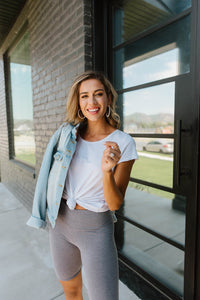 Aero Biker Shorts In Charcoal