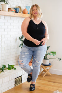 All Day Ribbed Cami in Black