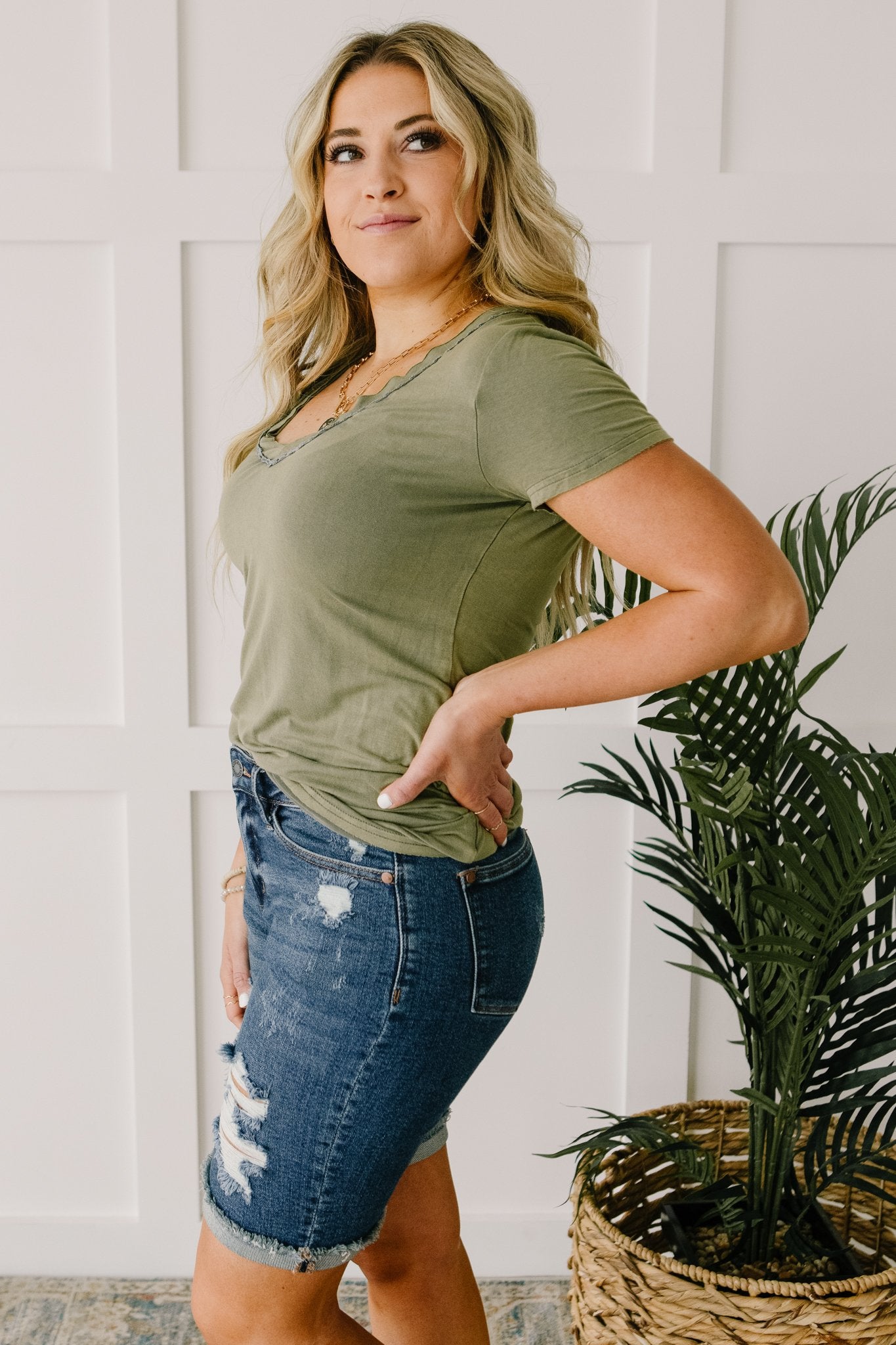 Andy Top in Olive