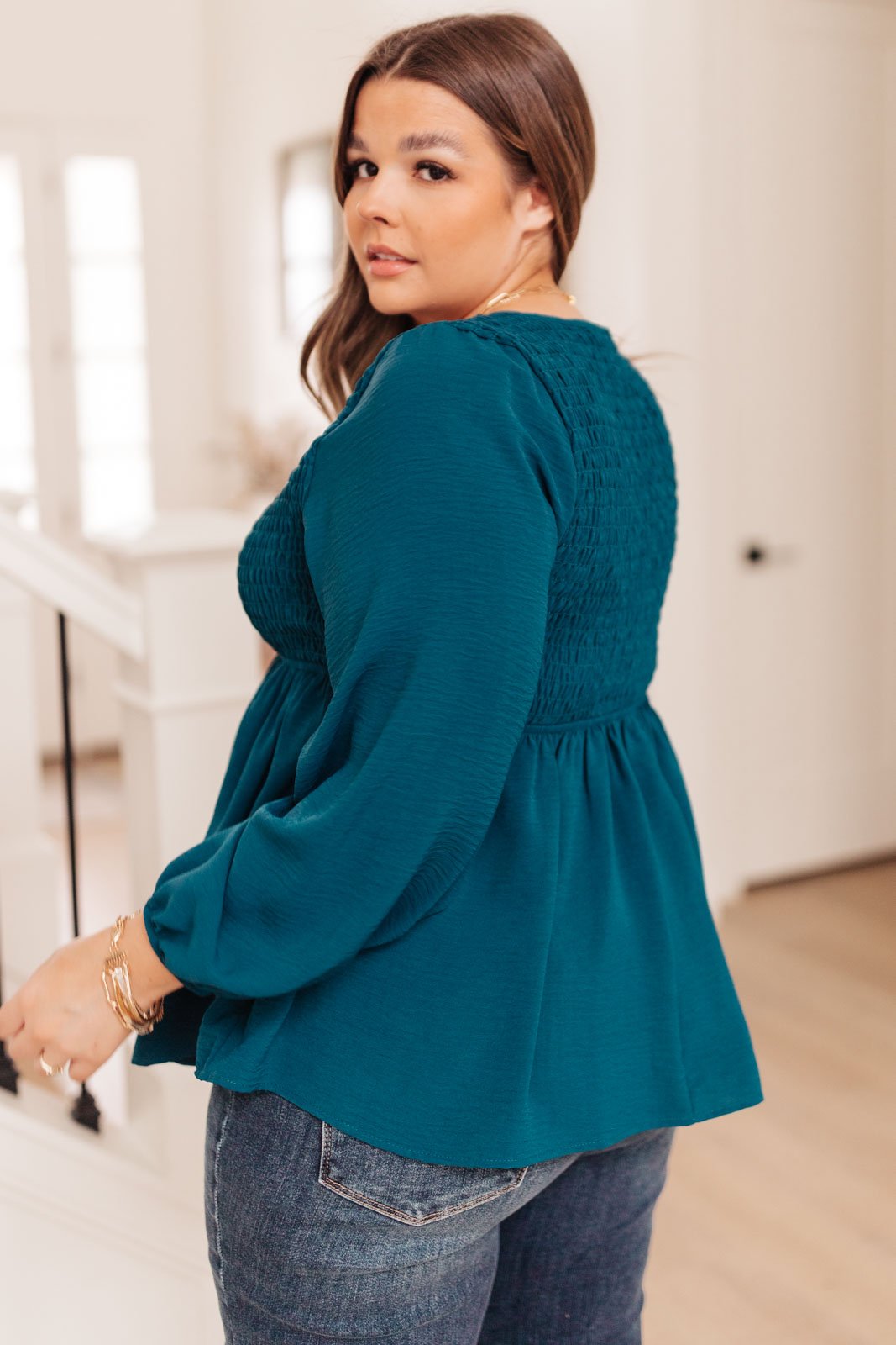 Annalise Top In Deep Teal