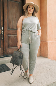 Arm And A Leg Jumpsuit In Gray