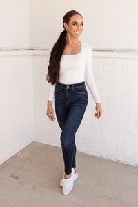 Around the Clock Hi-Waist Skinny Jeans