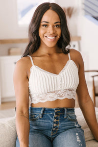 Back to the Light Bralette in White