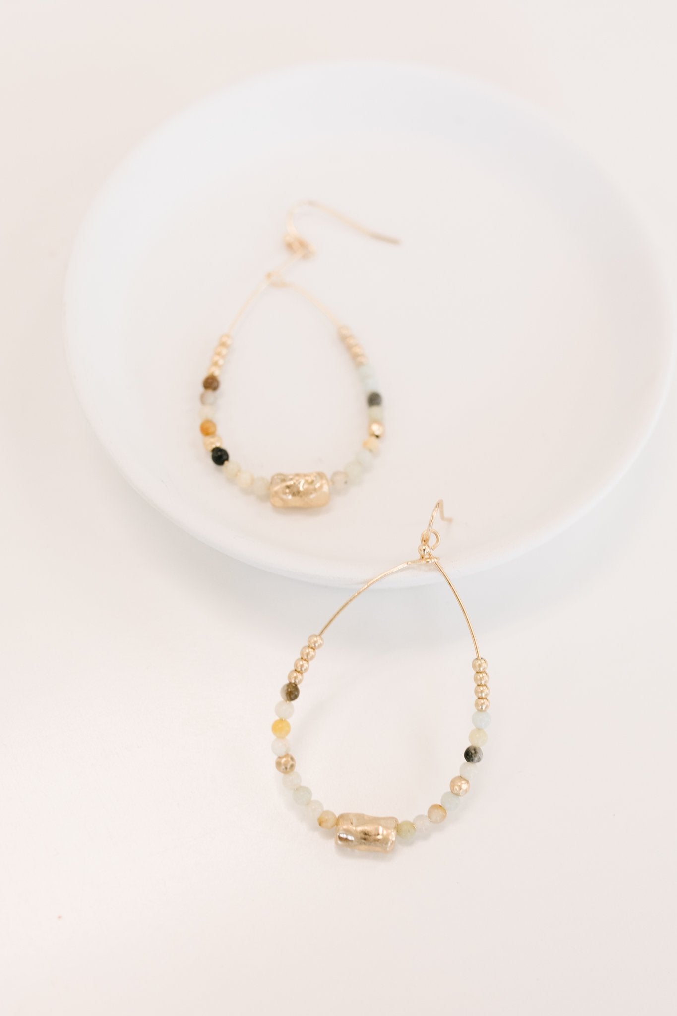 Beaded Nugget Earrings