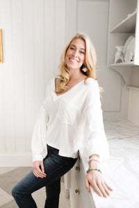 Bellissimo Draped V-neck Sweater