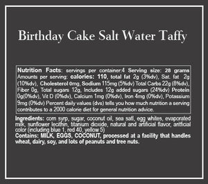 Sweetables | Birthday Cake Salt Water Taffy