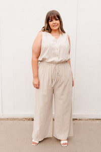 Boardwalk Jumpsuit in Cream