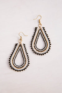 Boho Beaded Beauty Earrings In White