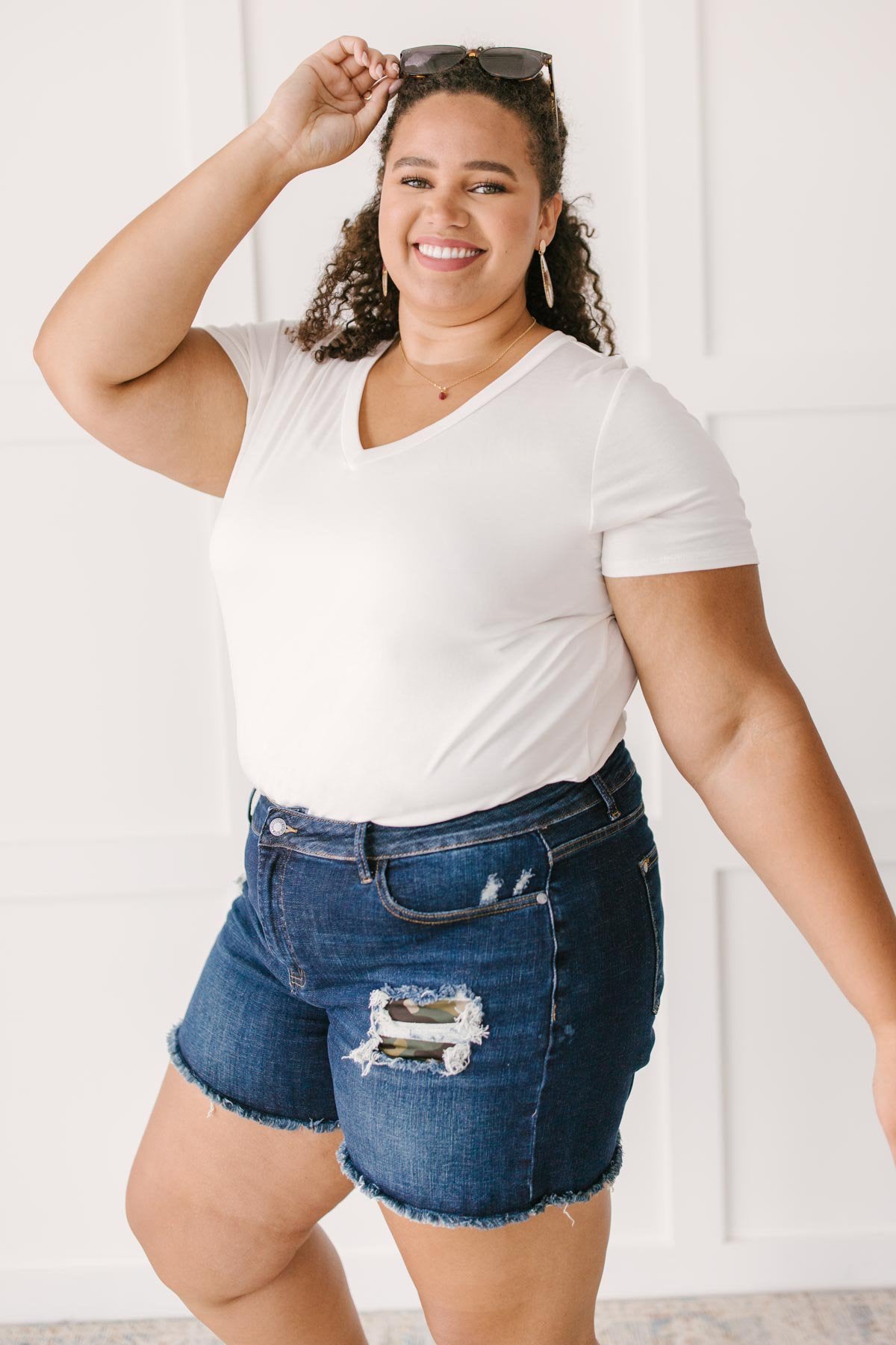 Boyfriend Fit Bodysuit in White