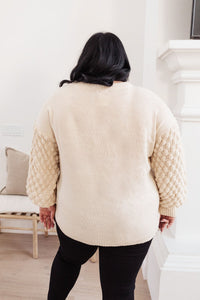 Bubbly B Sweater In Ivory